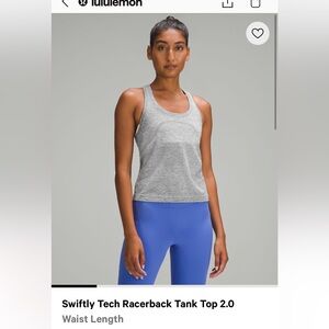 Swiftly Tank Waist Length SIZE 4